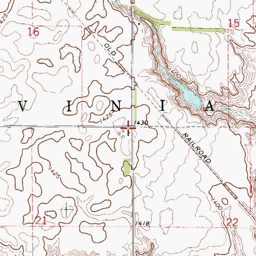 Topographic Map of Township of Ravinia, SD