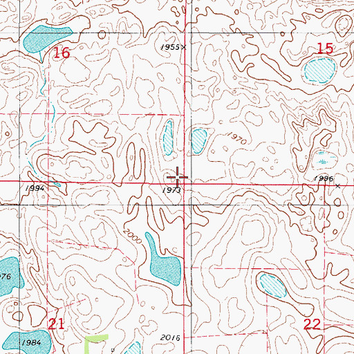 Topographic Map of Township of Moscow, SD
