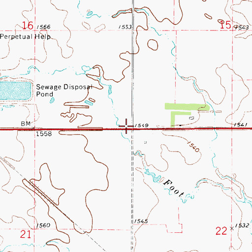Topographic Map of Township of Leola, SD