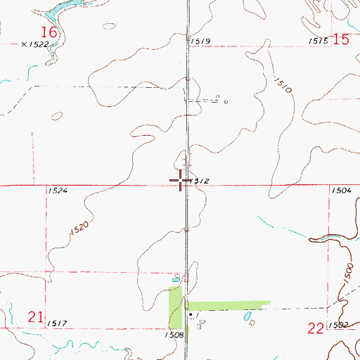Topographic Map of Township of Washington, SD