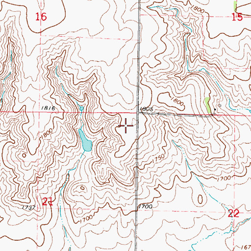 Topographic Map of Township of Logan, SD