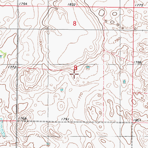 Topographic Map of Township of Sherman, SD
