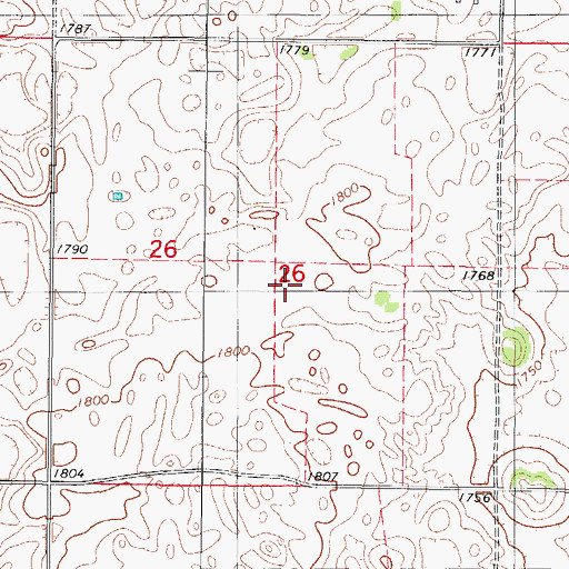 Topographic Map of Township of Grant, SD