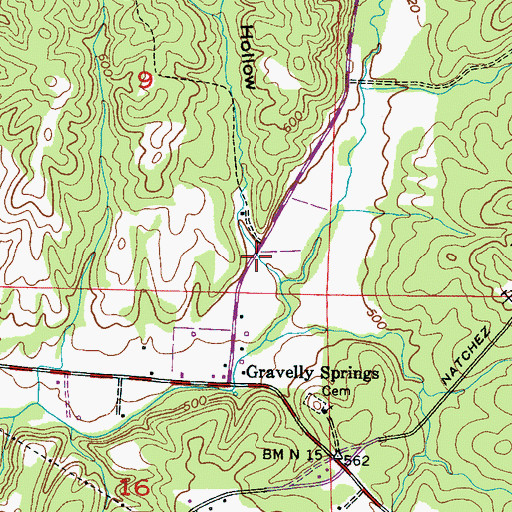 Topographic Map of Sigh Hollow, AL