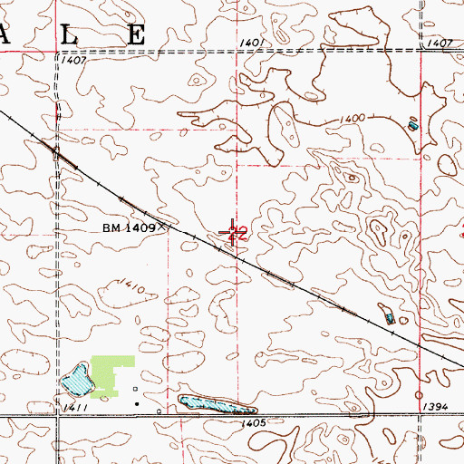 Topographic Map of Township of Hope, SD