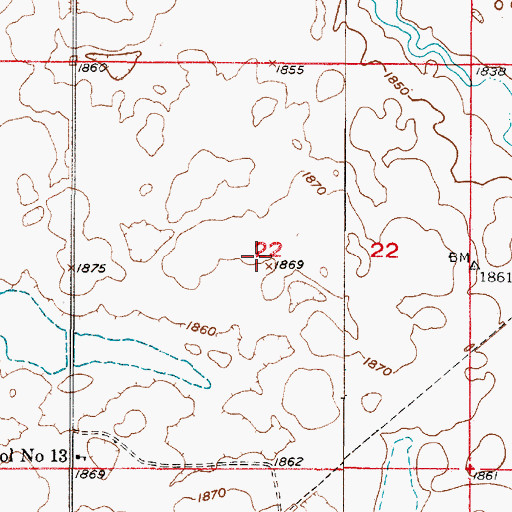 Topographic Map of Township of Patrick, SD