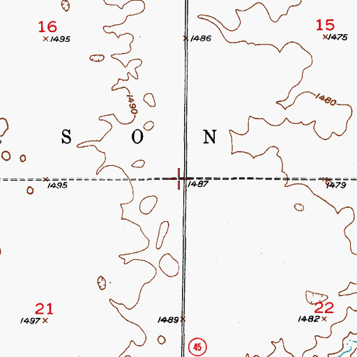 Topographic Map of Township of Emerson, SD