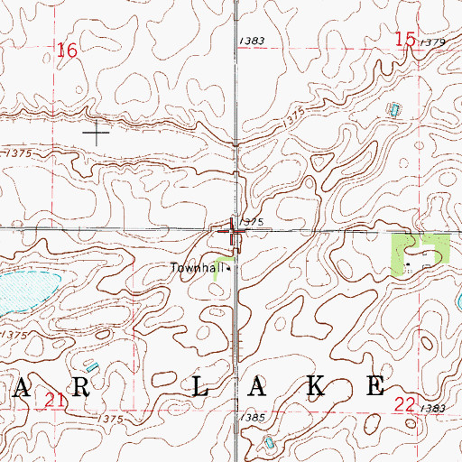 Topographic Map of Township of Clear Lake, SD