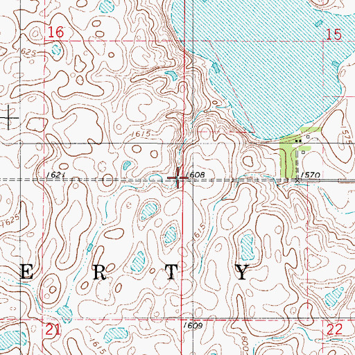 Topographic Map of Township of Liberty, SD