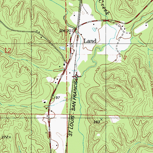 Topographic Map of Sikes Creek, AL