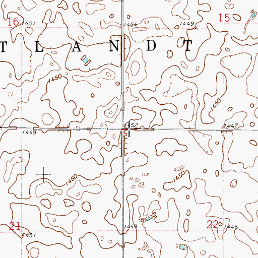 Topographic Map of Township of Cortlandt, SD