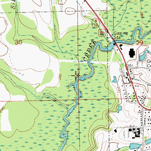 Topographic Map of Sikes Mill Creek, AL