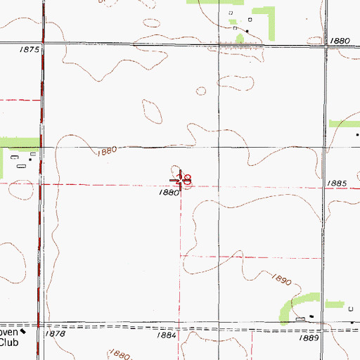 Topographic Map of Township of Hoven, SD