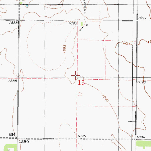 Topographic Map of Township of Swan Creek, SD