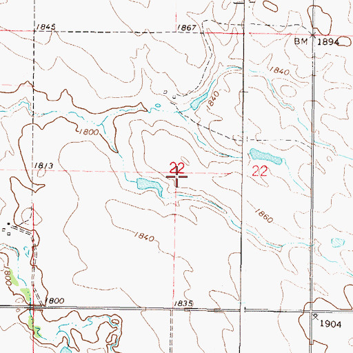 Topographic Map of Township of Liberty, SD
