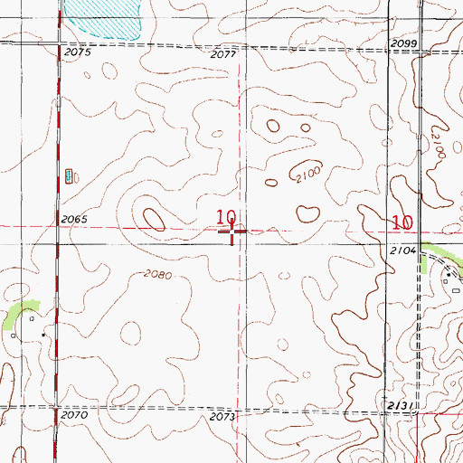 Topographic Map of Township of Corson, SD