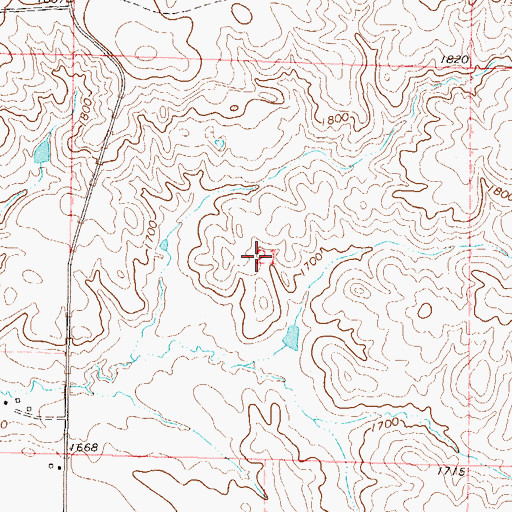Topographic Map of Township of Kennedy, SD