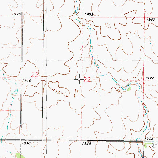 Topographic Map of Township of Elida, SD