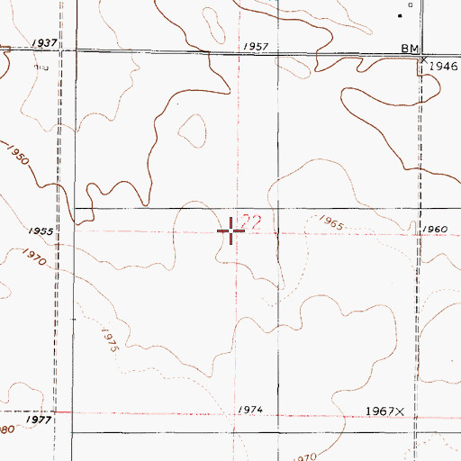 Topographic Map of Township of Owattonna, SD