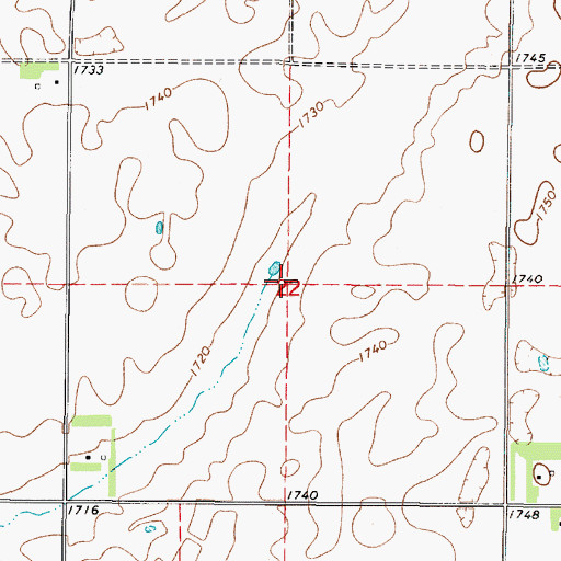 Topographic Map of Township of Elk, SD