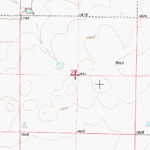 Topographic Map of Township of Good Water, SD