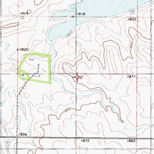 Topographic Map of Township of Morton, SD