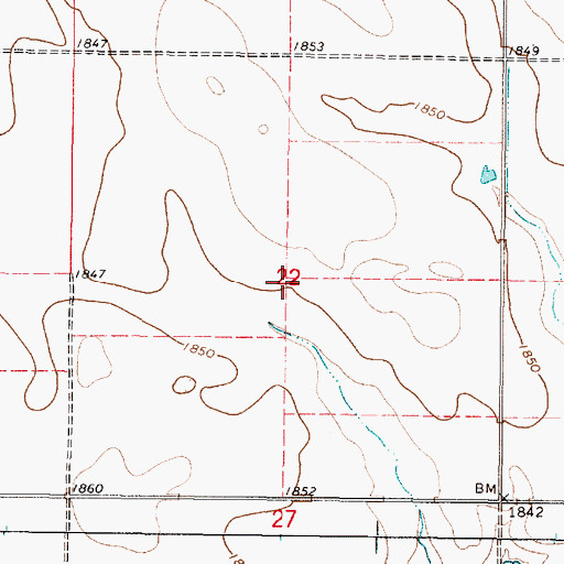 Topographic Map of Township of Hartford, SD