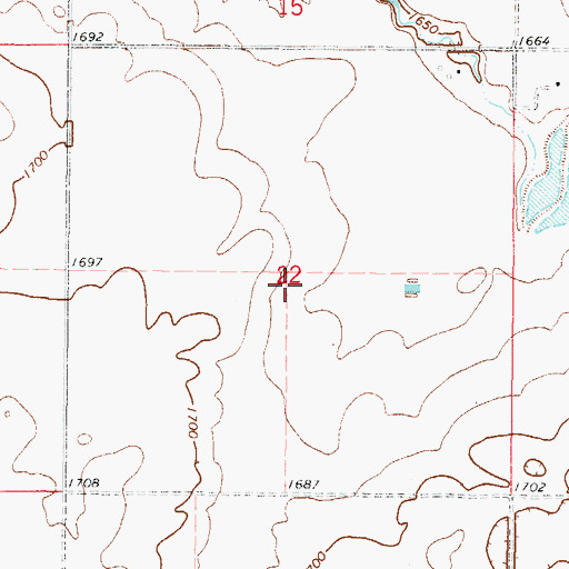 Topographic Map of Township of Blunt, SD