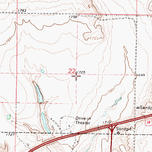 Topographic Map of Township of Buckeye, SD