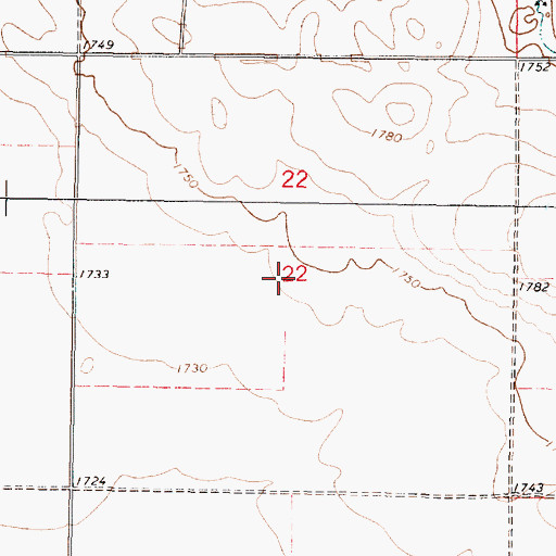 Topographic Map of Township of Mentor, SD