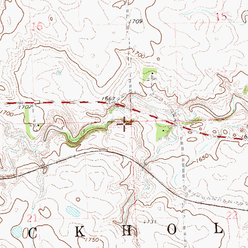 Topographic Map of Township of Stockholm, SD