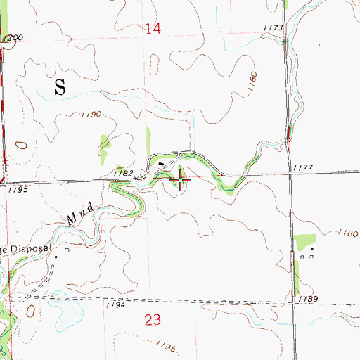 Topographic Map of Township of Adams, SD