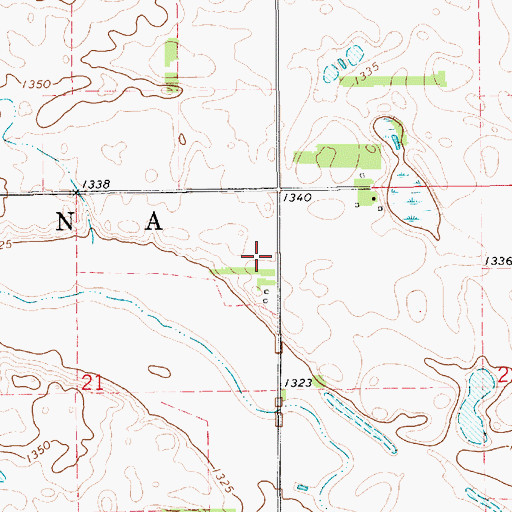Topographic Map of Township of Alpena, SD