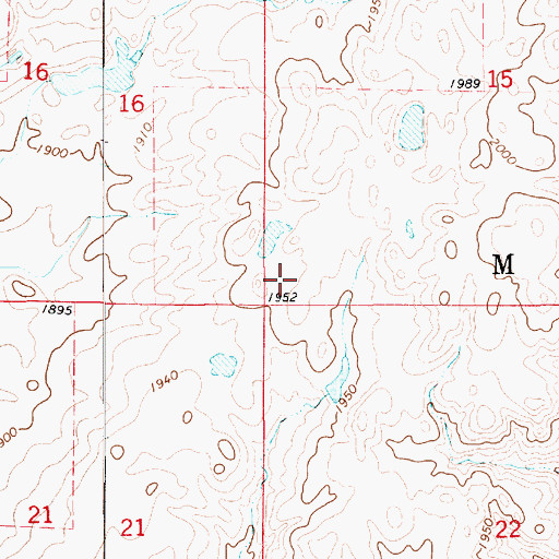 Topographic Map of Township of Marlar, SD