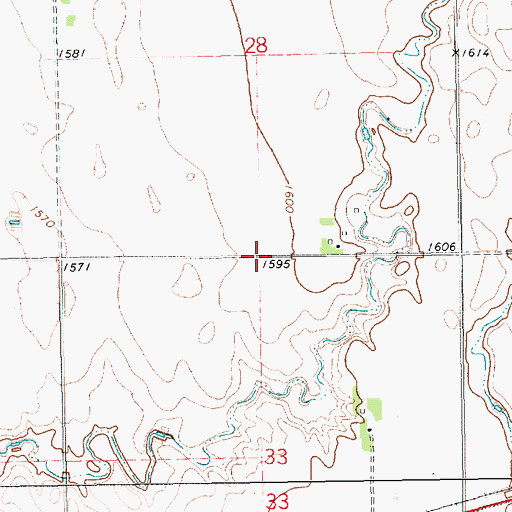 Topographic Map of Township of Manchester, SD