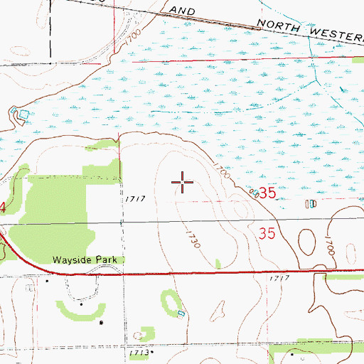 Topographic Map of Township of De Smet, SD