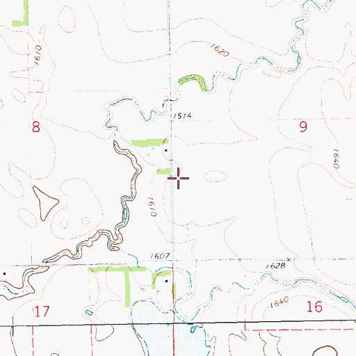 Topographic Map of Township of Mathews, SD
