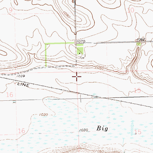 Topographic Map of Township of Victor, SD