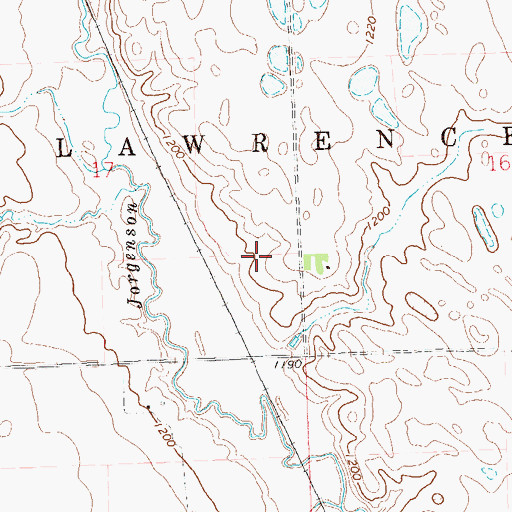 Topographic Map of Township of Lawrence, SD
