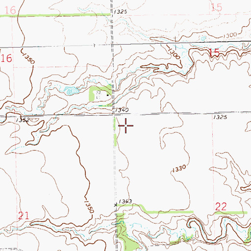 Topographic Map of Township of Springdale, SD
