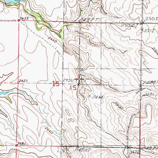 Topographic Map of Township of Pure Water, SD