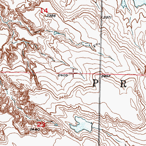 Topographic Map of Township of Prospect, SD