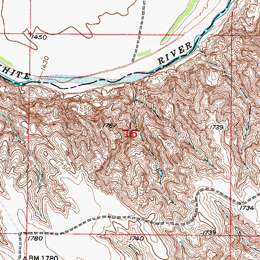 Topographic Map of Township of Gassman, SD