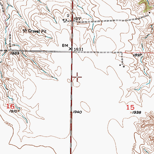 Topographic Map of Township of Greenwood, SD
