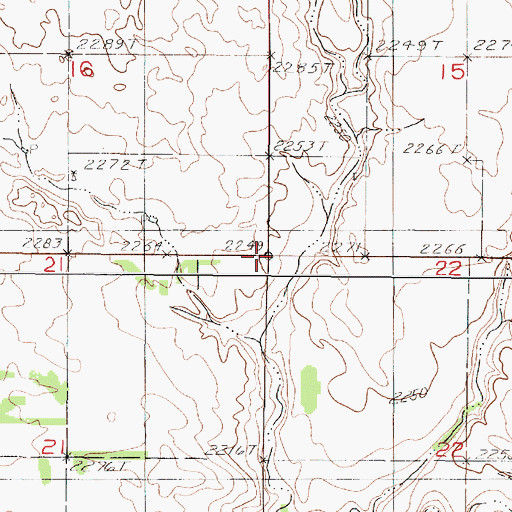 Topographic Map of Township of Lake, SD