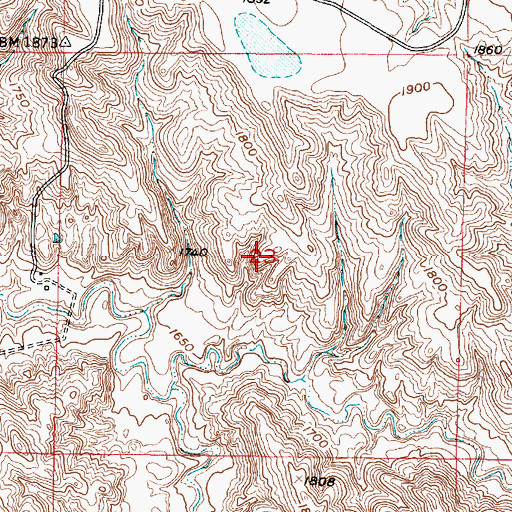 Topographic Map of Township of War Creek, SD