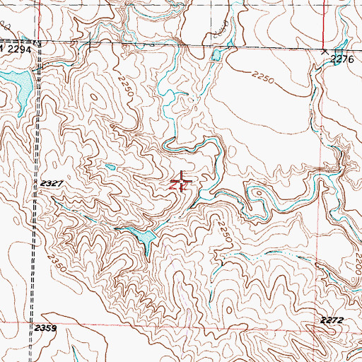 Topographic Map of Township of Sheldon, SD