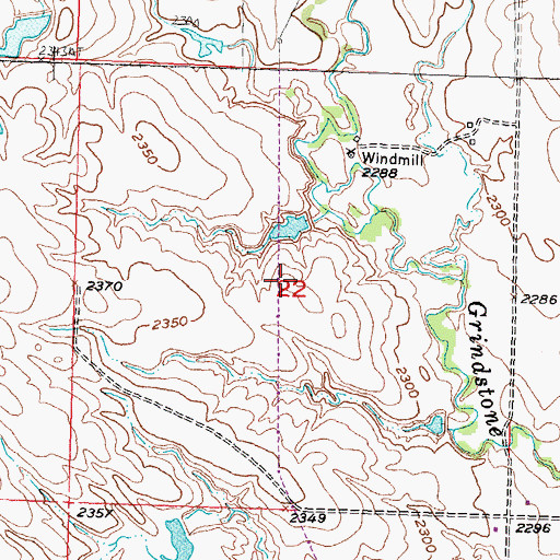 Topographic Map of Township of Brown, SD