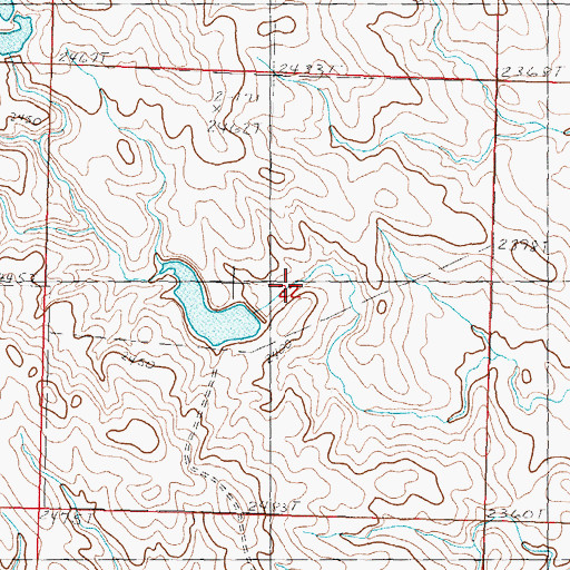 Topographic Map of Township of Black Hawk, SD