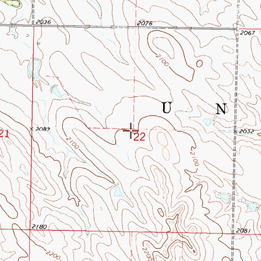 Topographic Map of Township of Union, SD